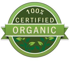 100 percent certified organic logo